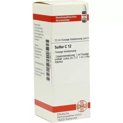 SULFUR C 12 Dilution, 20 ml