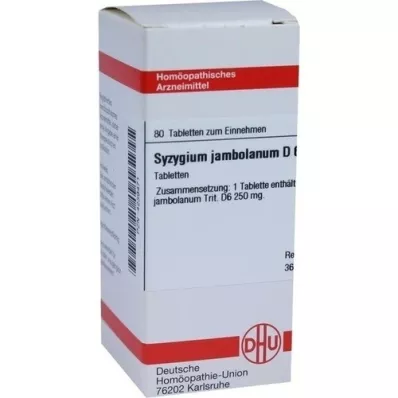 SYZYGIUM JAMBOLANUM D 6 tablets, 80 pc