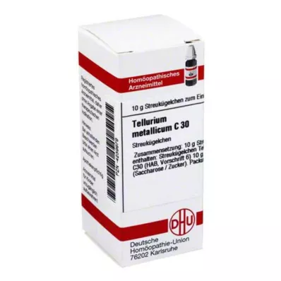 TELLURIUM metallicum C 30 globules, 10 g TELLURIUM metallicum C 30 globules, 10 g