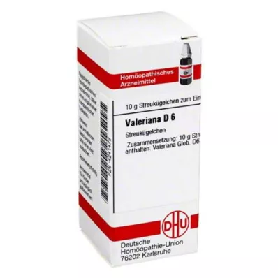 VALERIANA D 6 globules, 10 g VALERIANA D 6 globules, 10 g