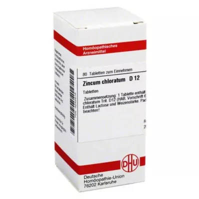 ZINCUM CHLORATUM D 12 tablets, 80 pc ZINCUM CHLORATUM D 12 tablets, 80 pc
