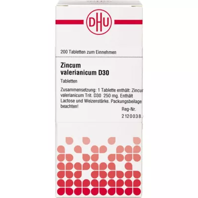 ZINCUM VALERIANICUM D 30 tablets, 200 pc