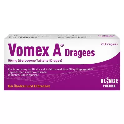 VOMEX A Coated Tablets 50 mg, 20 pcs