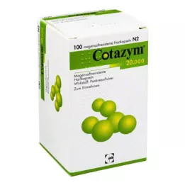 COTAZYM 20,000 pellets enteric-coated capsules, 100 pcs