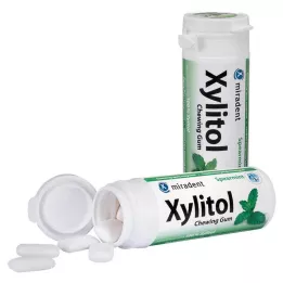 MIRADENT Xylitol Chewing Gum Spearmint, 30 pcs