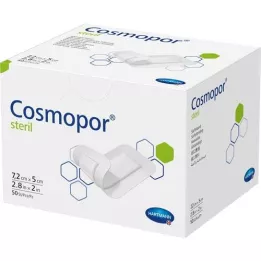 COSMOPOR sterile wound dressing 5x7.2 cm, 50 pcs