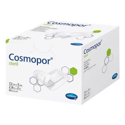 COSMOPOR sterile wound dressing 5x7.2 cm, 50 pcs