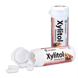 MIRADENT Xylitol Chewing Gum Cinnamon, 30 pcs