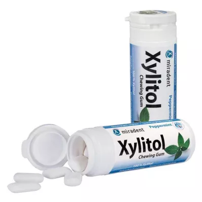 MIRADENT Xylitol Chewing Gum Mint, 30 pcs