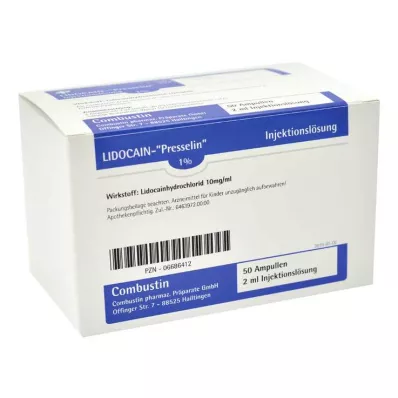 LIDOCAIN PRESSELIN 1% solution for injection, 100X2 ml