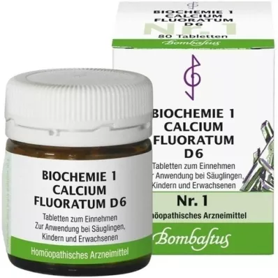 BIOCHEMIE 1 Calcium fluoratum D 6 tablets, 80 pcs