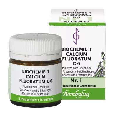 BIOCHEMIE 1 Calcium fluoratum D 6 tablets, 80 pcs