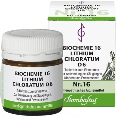 BIOCHEMIE 16 Lithium chloratum D 6 tablets, 80 pc
