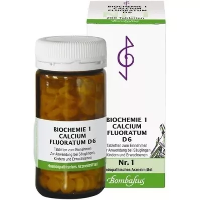 BIOCHEMIE 1 Calcium fluoratum D 6 tablets, 200 pcs
