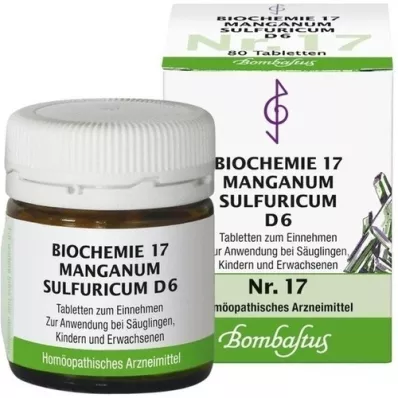 BIOCHEMIE 17 Manganum sulphuricum D 6 tablets, 80 pc
