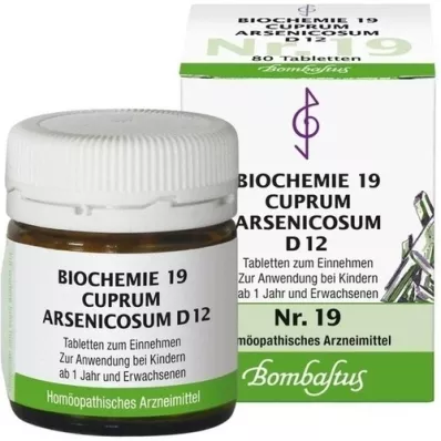 BIOCHEMIE 19 Cuprum arsenicosum D 12 tablets, 80 pc