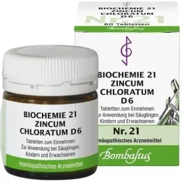 BIOCHEMIE 21 Zincum chloratum D 6 tablets, 80 pc