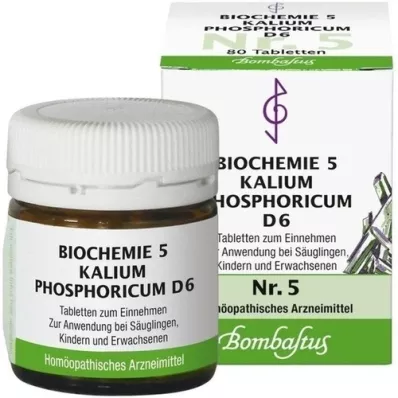 BIOCHEMIE 5 Kalium phosphoricum D 6 tablets, 80 pc