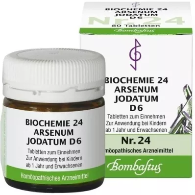 BIOCHEMIE 24 Arsenum jodatum D 6 tablets, 80 pc