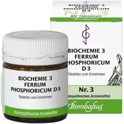 BIOCHEMIE 3 Ferrum phosphoricum D 3 tablets, 80 pc