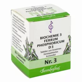 BIOCHEMIE 3 Ferrum phosphoricum D 3 tablets, 80 pc