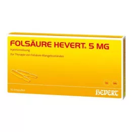 FOLSÄURE HEVERT 5 mg ampoules, 10 pcs