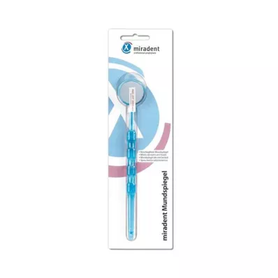 MIRADENT Mouth mirror anti-fog blue transp., 1 pc MIRADENT Mouth mirror anti-fog blue transp., 1 pc
