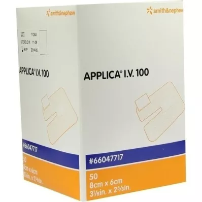 APPLICA I.V.100 Cannula plaster with absorbent pad, 50 pcs