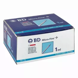 BD MICRO-FINE+ Insulinspr.1 ml U40 12.7 mm, 100X1 ml