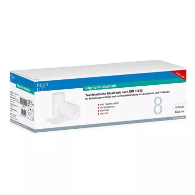 HÖGA-LASTIC Ideal bandage 8 cmx5 m without cellophane, 10 pcs HÖGA-LASTIC Ideal bandage 8 cmx5 m without cellophane, 10 pcs
