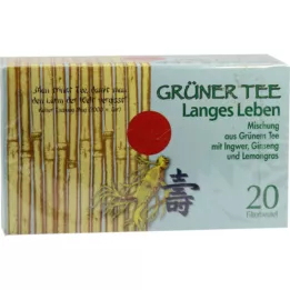 GRÜNER TEE+Ginger+Ginseng filter sachets, 20 pcs