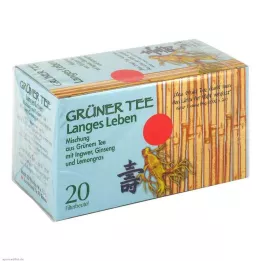 GRÜNER TEE+Ginger+Ginseng filter sachets, 20 pcs