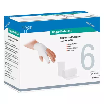 HÖGA-MUBILAST Fixation bandage 6 cmx4 w.cellophane, 1 pc HÖGA-MUBILAST Fixation bandage 6 cmx4 w.cellophane, 1 pc