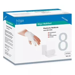 HÖGA-MUBILAST Fixation bandage 8 cmx4 w.cellophane, 1 pc