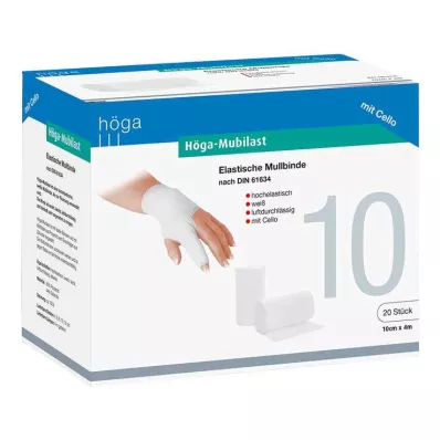 HÖGA-MUBILAST Fixation bandage 10 cmx4 w.cellophane, 1 pc