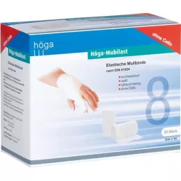 HÖGA-MUBILAST Fixation bandage 8 cmx4 m without cellophane, 20 pcs
