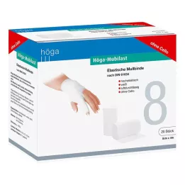 HÖGA-MUBILAST Fixation bandage 8 cmx4 m without cellophane, 20 pcs