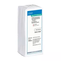Höga OP Compresses 5x5cm 8-fold non-sterile, 100 pieces