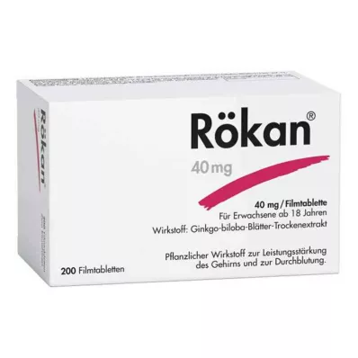 RÖKAN 40 mg film-coated tablets, 200 pcs RÖKAN 40 mg film-coated tablets, 200 pcs