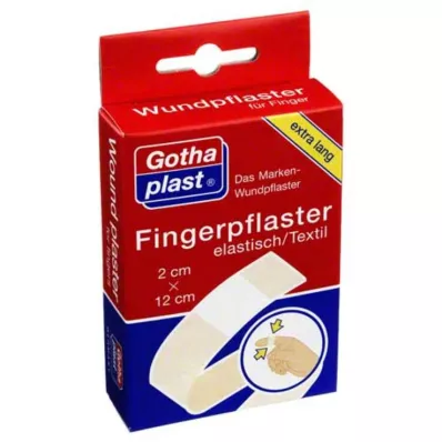 GOTHAPLAST Finger bandage 2x12 cm elastic, 5X2 pcs GOTHAPLAST Finger bandage 2x12 cm elastic, 5X2 pcs