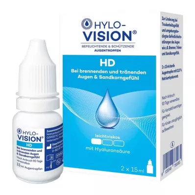 HYLO-VISION HD Eye drops, 2X15 ml HYLO-VISION HD Eye drops, 2X15 ml