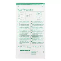 VASCO OP Sensitive gloves, sterile, powder-free, size 8.5, 2 pcs