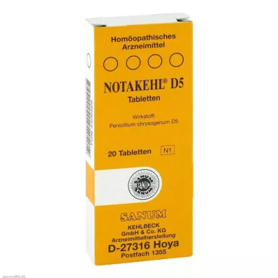 NOTAKEHL D 5 tablets, 20 pc NOTAKEHL D 5 tablets, 20 pc