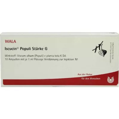 ISCUCIN populi Strength G Ampoules, 10X1 ml