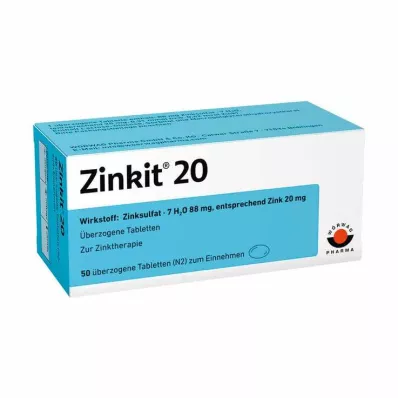ZINKIT 20 coated tablets, 50 pcs