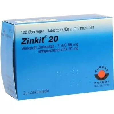 ZINKIT 20 coated tablets, 100 pcs