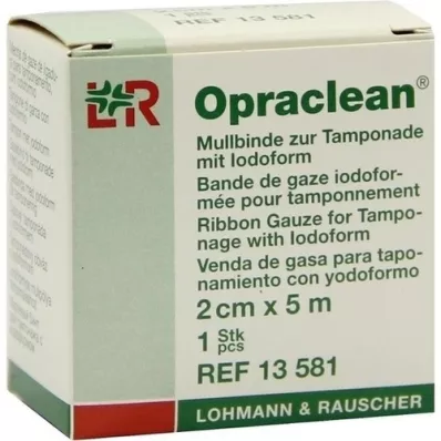 OPRACLEAN Gauze bandage for tampon with iodoform 2 cm x 5 m, 1 pc