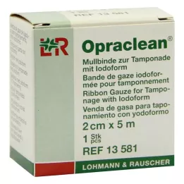 OPRACLEAN Gauze bandage for tampon with iodoform 2 cm x 5 m, 1 pc