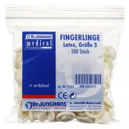 FINGERLING OP Latex size 3 rolled, 100 pcs