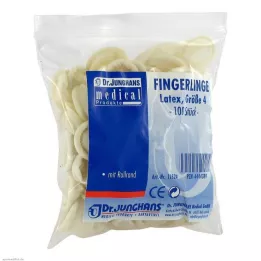 FINGERLING OP Latex size 4 rolled, 100 pcs